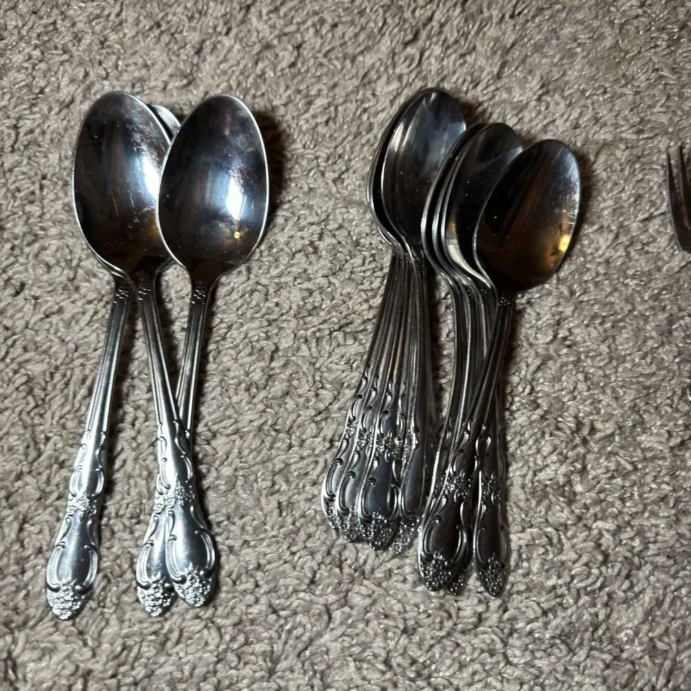 Oneida Flatware Set 57 Pc Silver Vintage Silverplate Silverware Replacements Lot